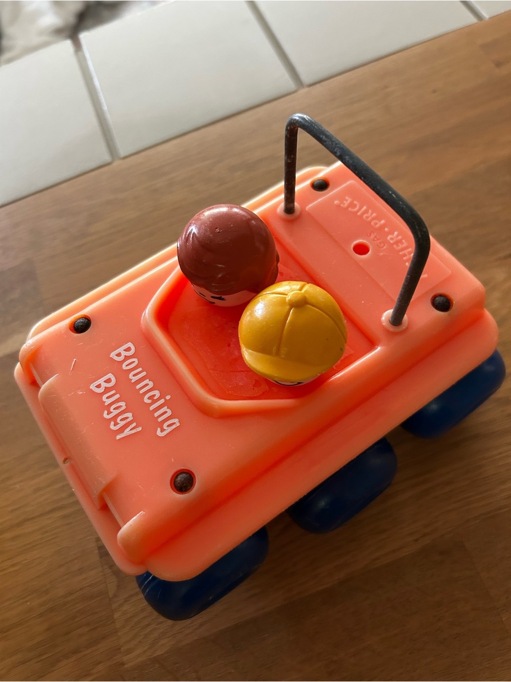 Vintage Fisher Price Bouncing Buggy Kids Toy